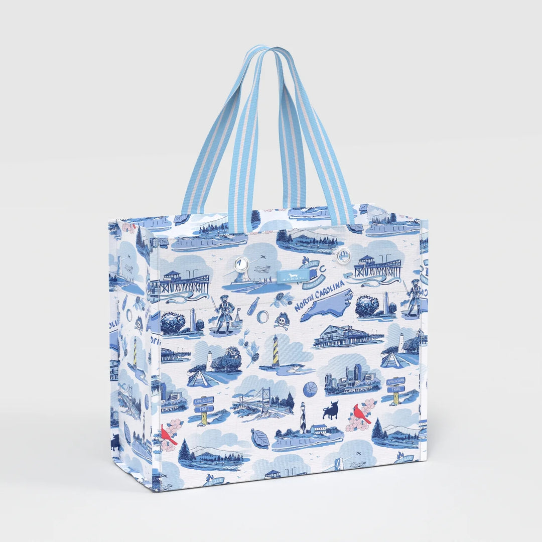 SCOUT Large Gift Bag - North Carolina Toile