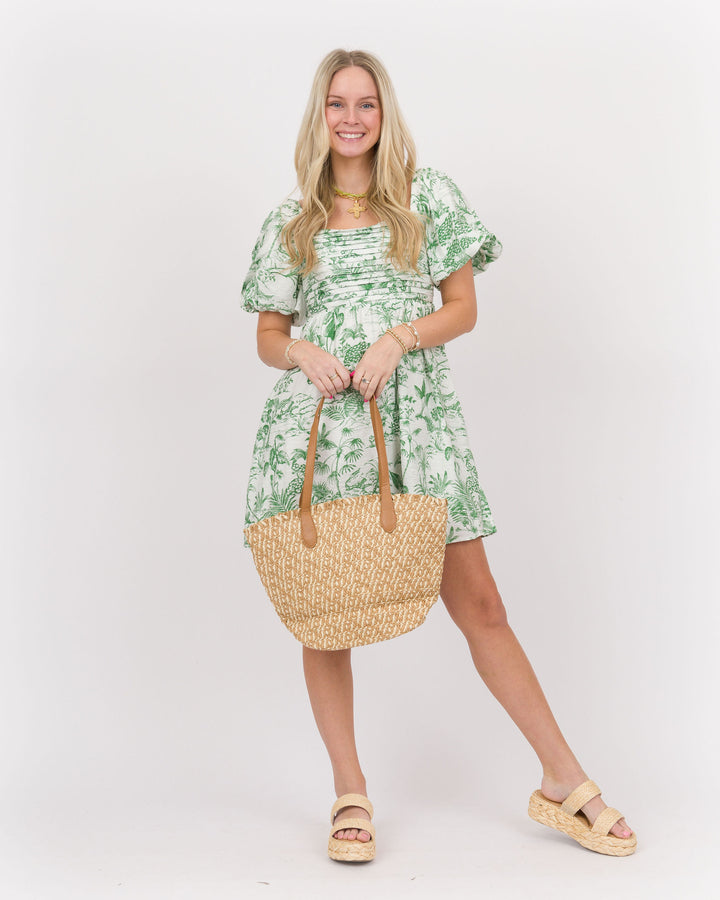Babydoll Dress - Green Tolle