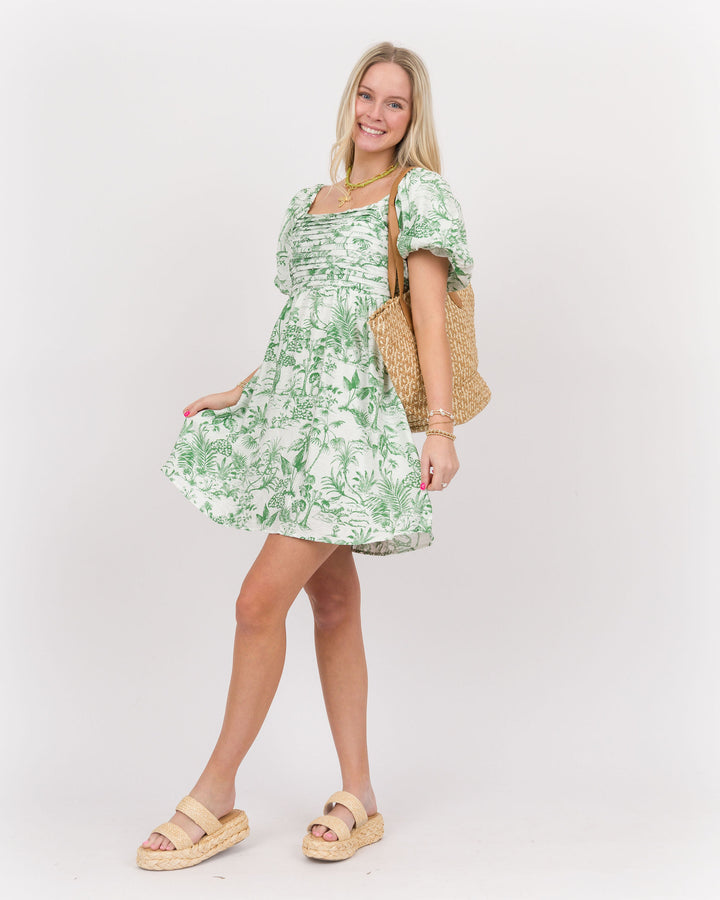 Babydoll Dress - Green Tolle
