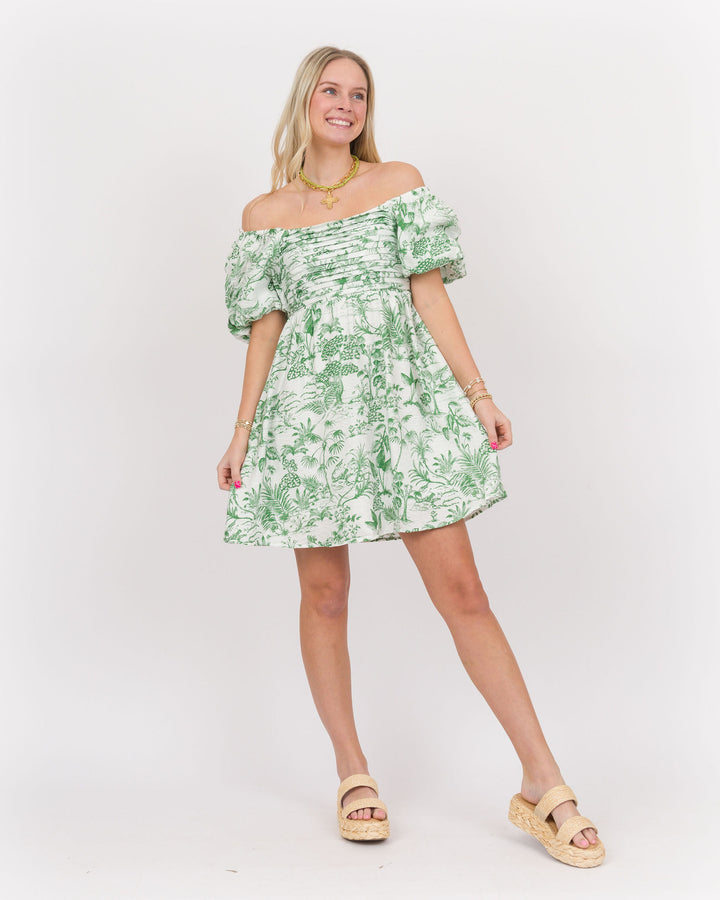 Babydoll Dress - Green Tolle