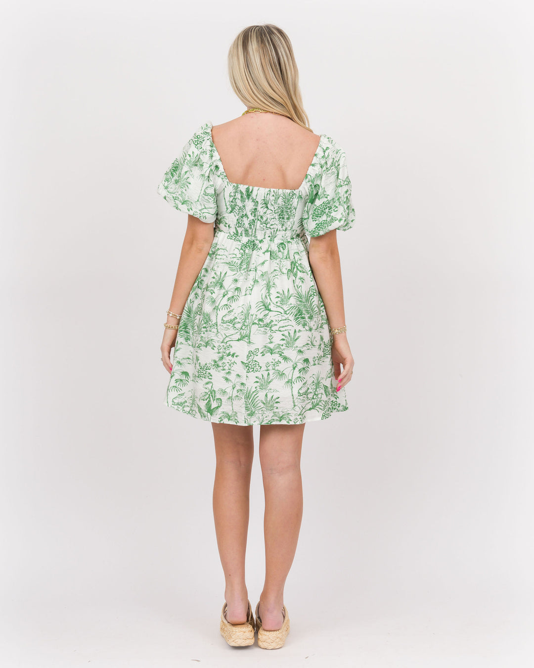 Babydoll Dress - Green Tolle