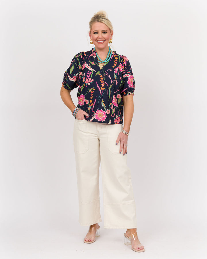 Midnight Floral Top