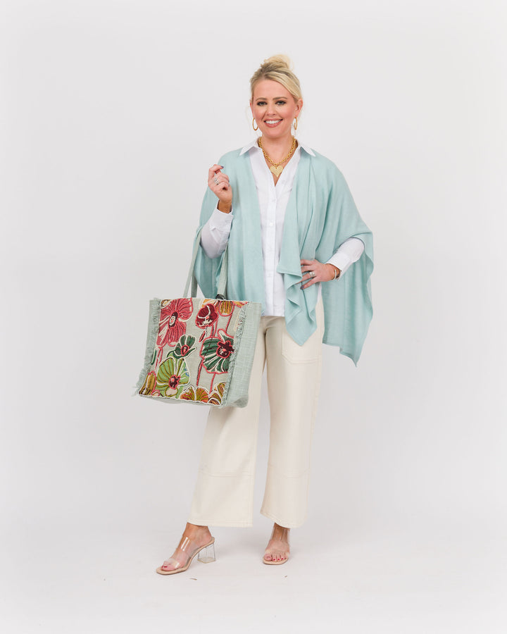Bordeaux Cardi Wrap - Caribbean