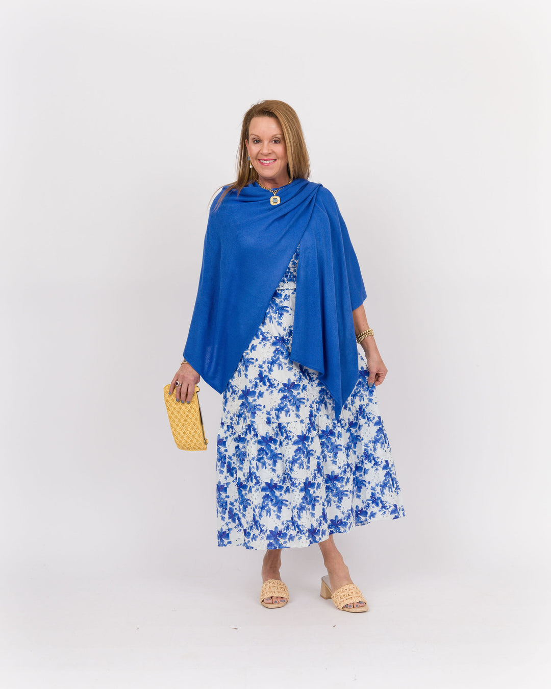 Bordeaux Cardi Wrap - Cobalt