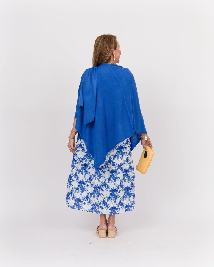 Bordeaux Cardi Wrap - Cobalt