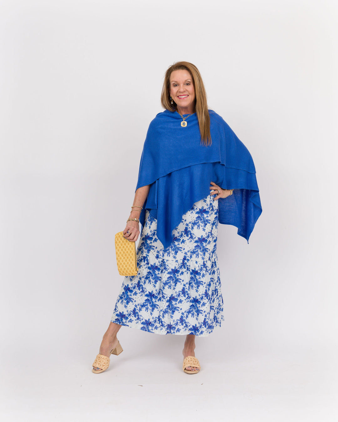 Bordeaux Cardi Wrap - Cobalt