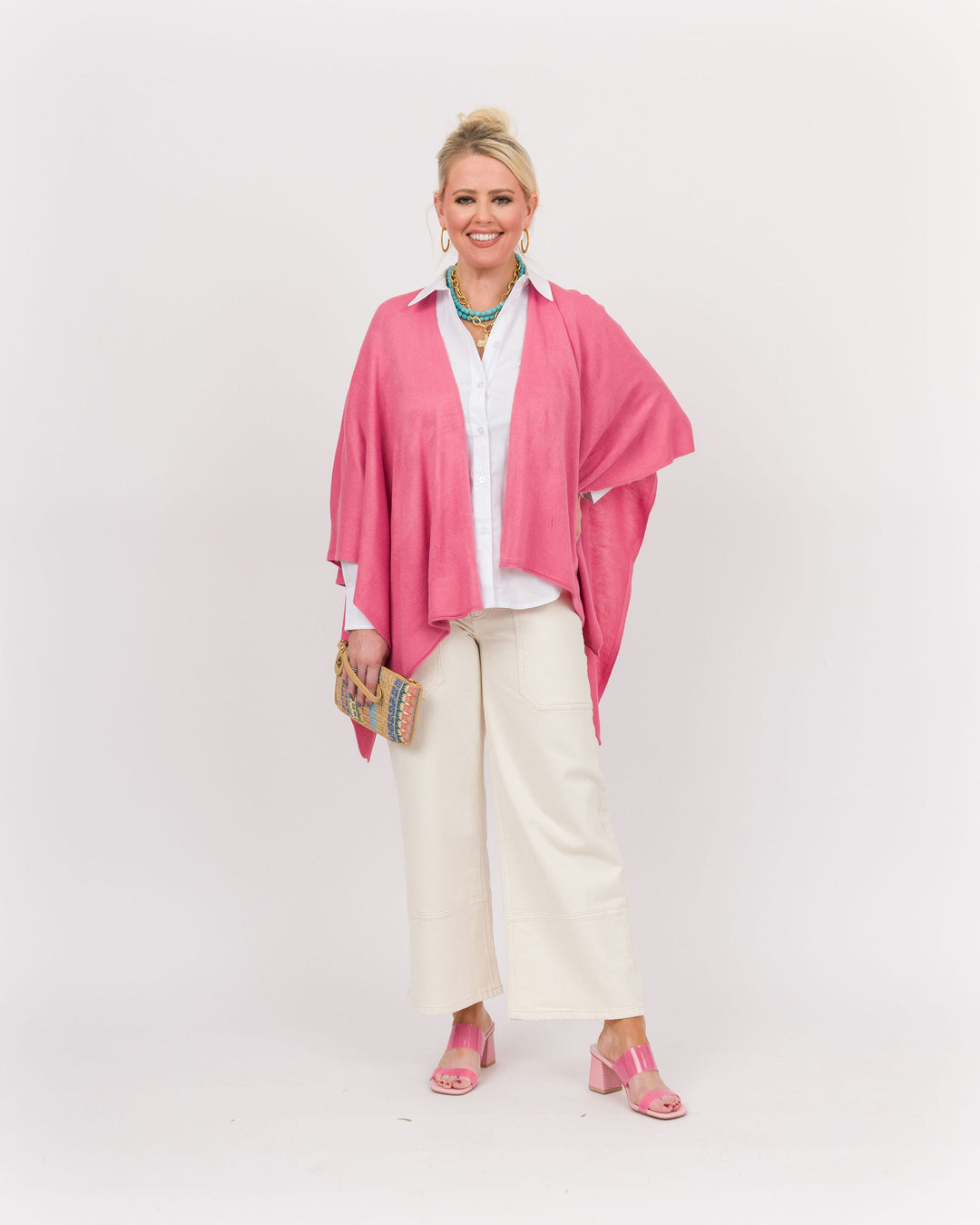 Bordeaux Cardi Wrap - Raspberry