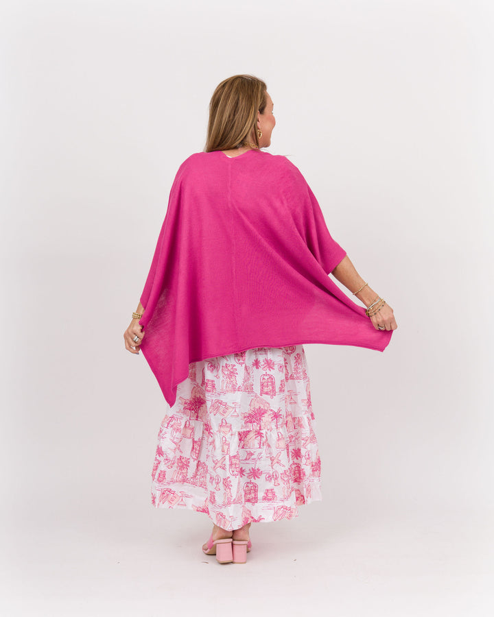 Bordeaux Cardi Wrap - Fuchsia