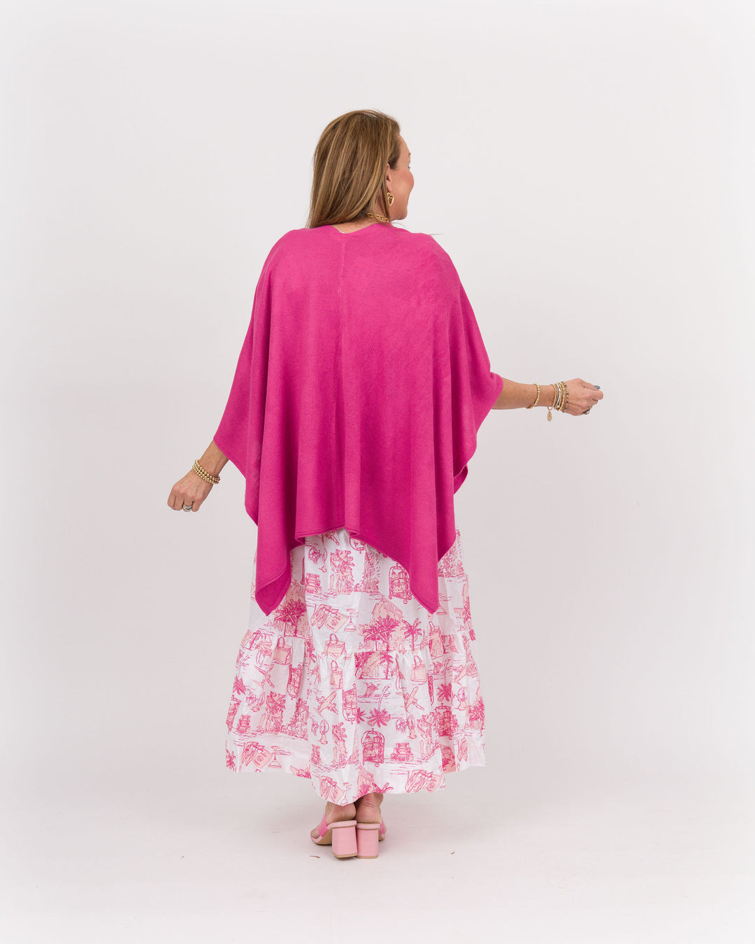 Bordeaux Cardi Wrap - Fuchsia