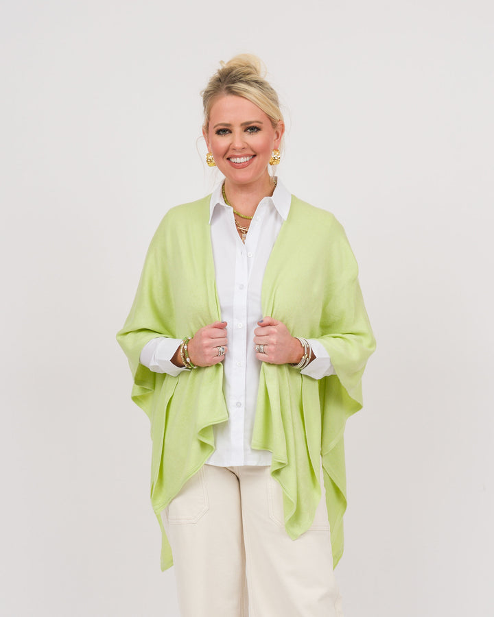 Bordeaux Cardi Wrap - Lime