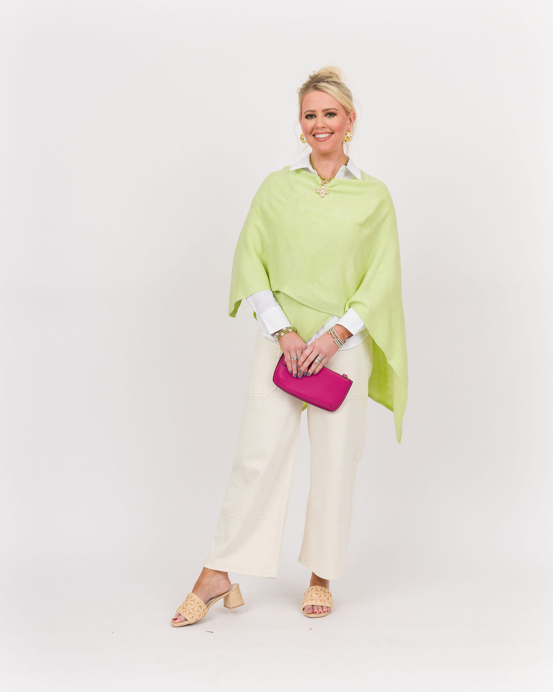 Bordeaux Cardi Wrap - Lime