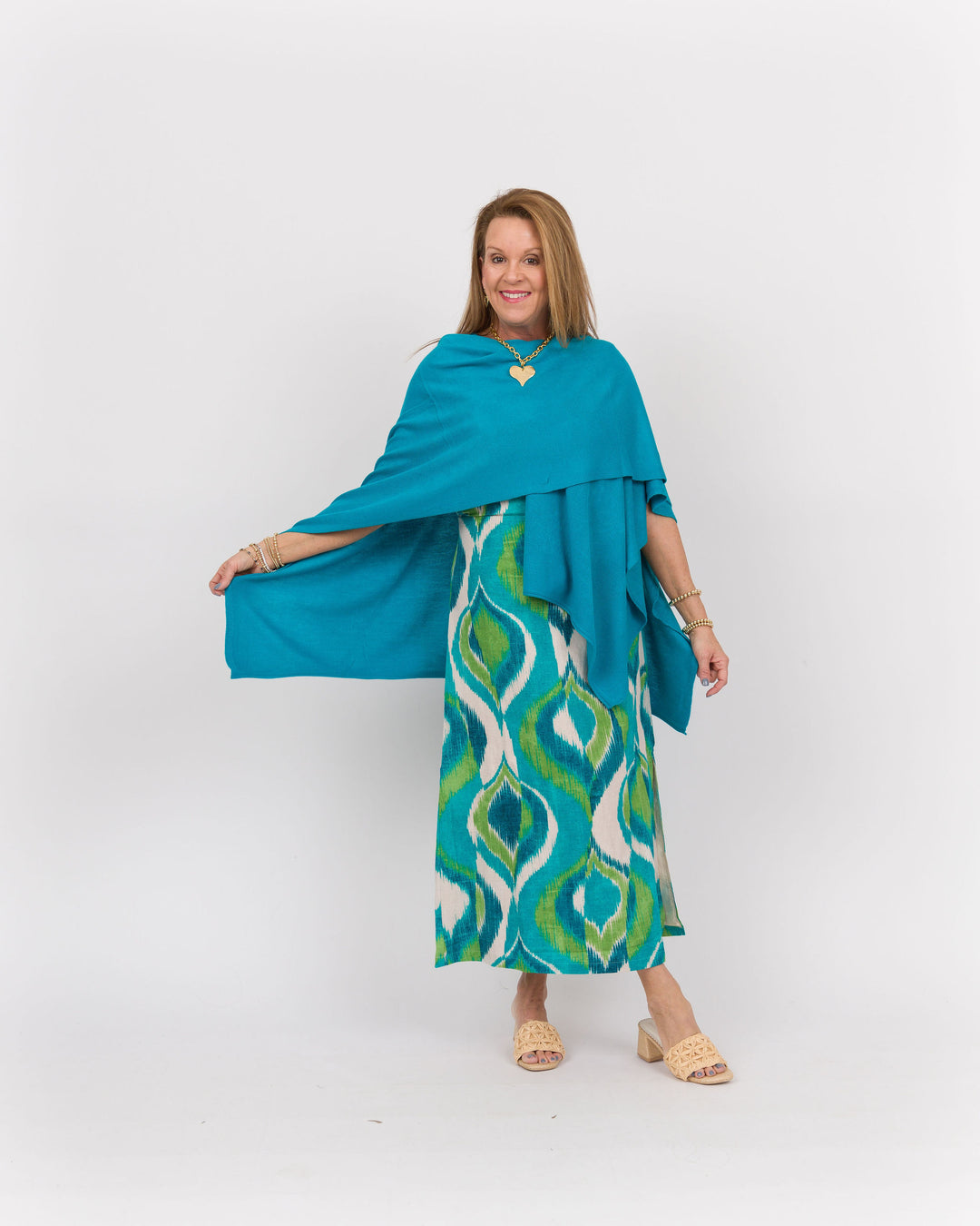 Bordeaux Cardi Wrap - Teal