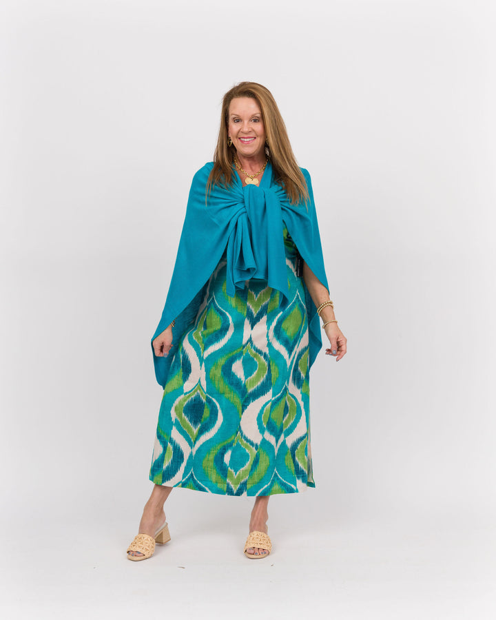 Bordeaux Cardi Wrap - Teal