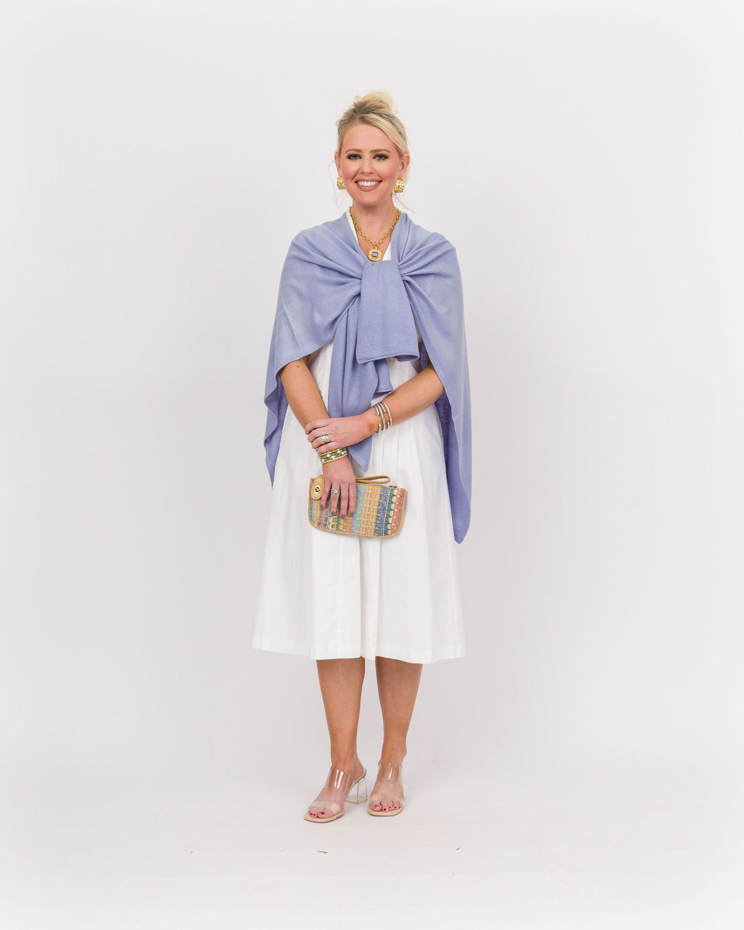 Bordeaux Cardi Wrap - Periwinkle