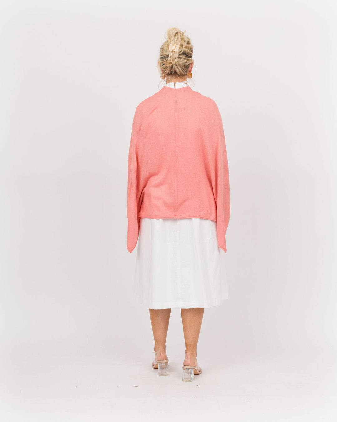 Bordeaux Cardi Wrap - Coral