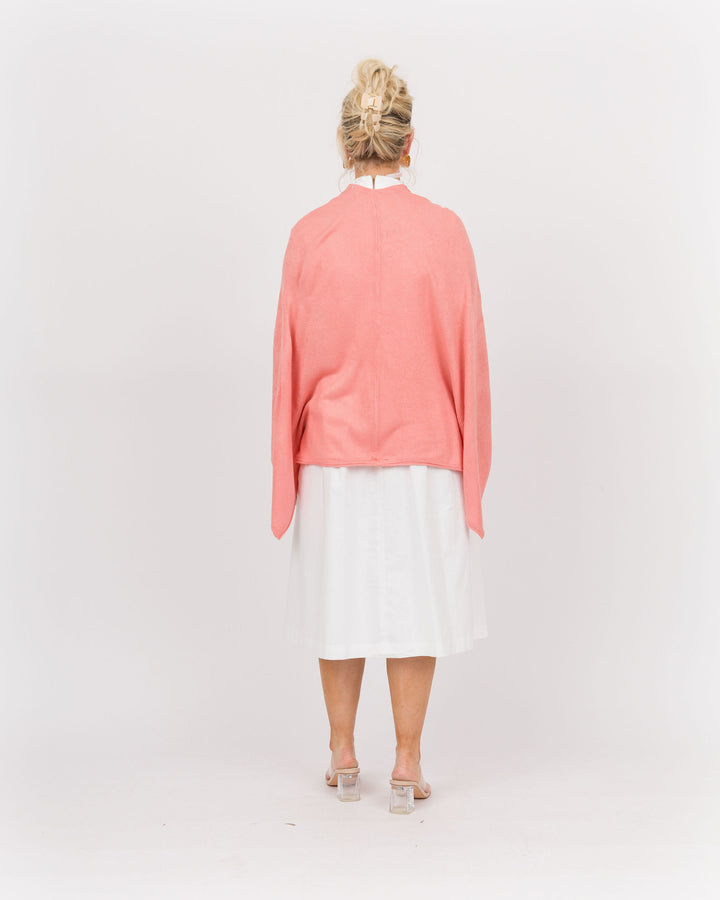 Bordeaux Cardi Wrap - Coral