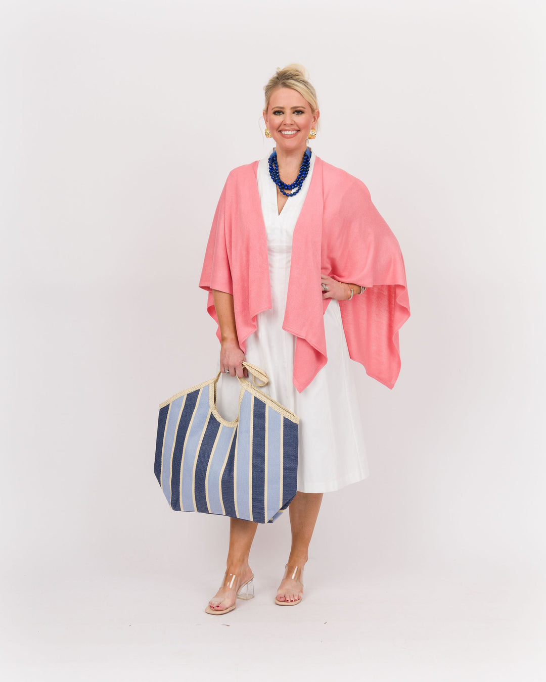 Bordeaux Cardi Wrap - Flamingo
