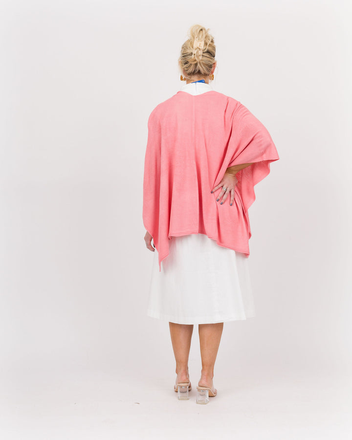 Bordeaux Cardi Wrap - Flamingo