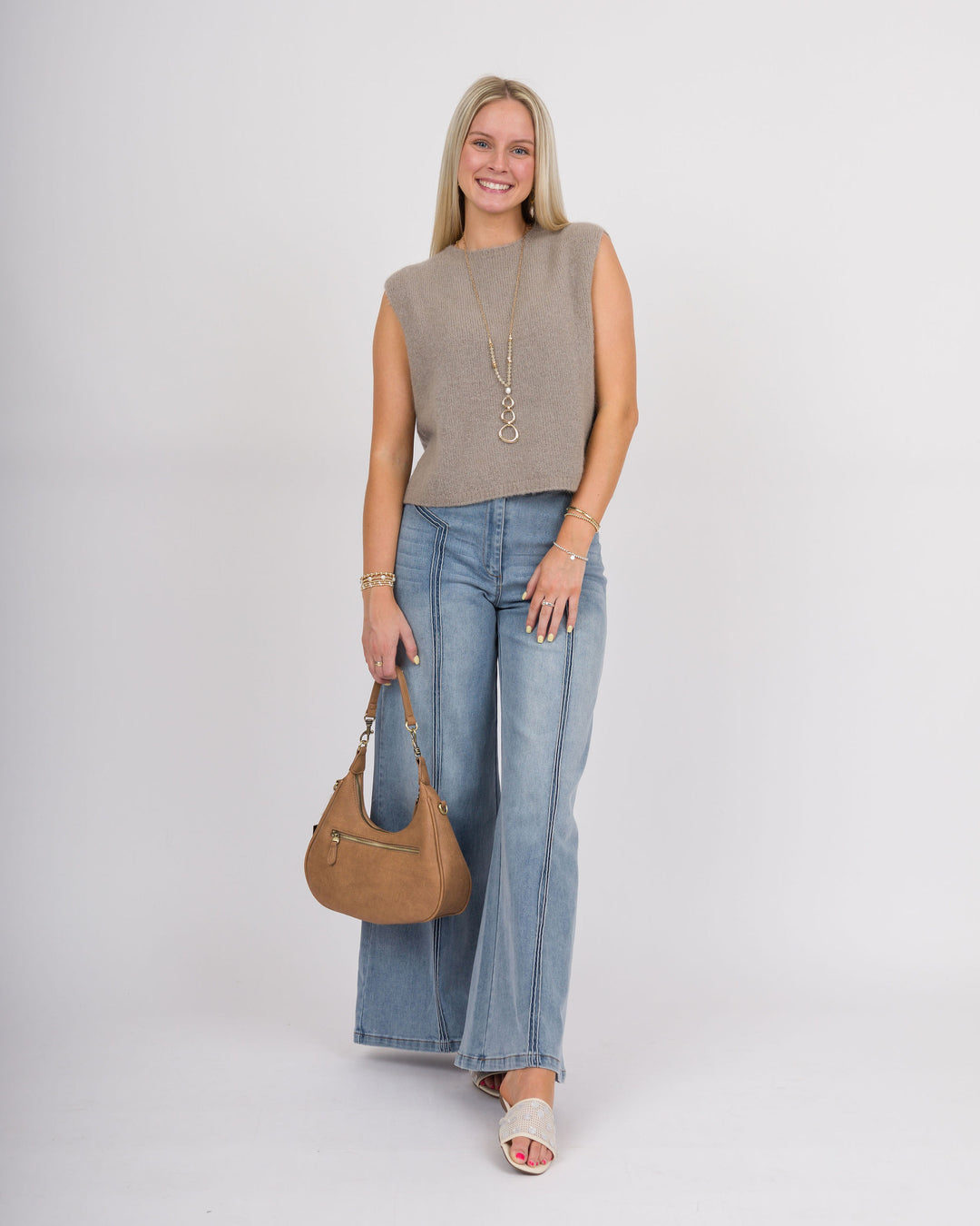 Christina Vest - Taupe