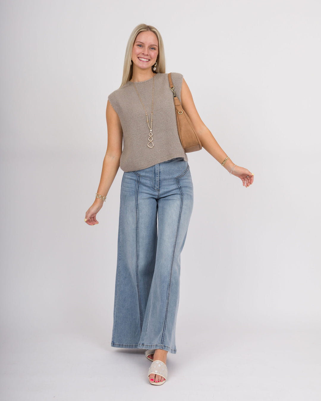 Christina Vest - Taupe