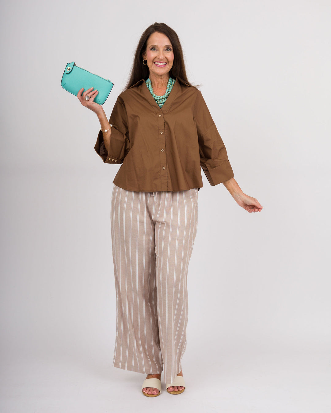 Marcie Top - Mocha Brown