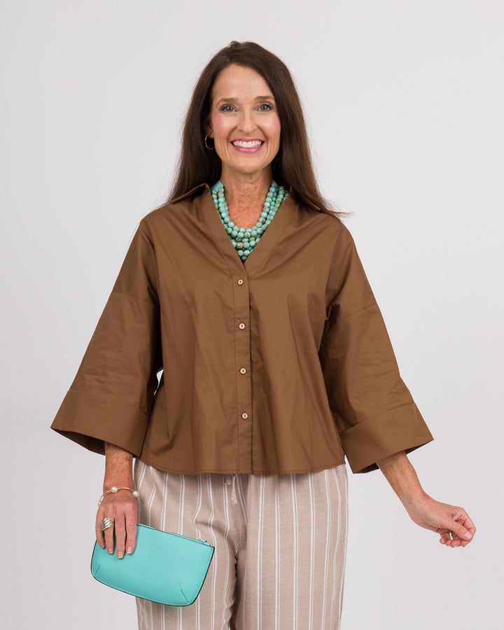 Marcie Top - Mocha Brown
