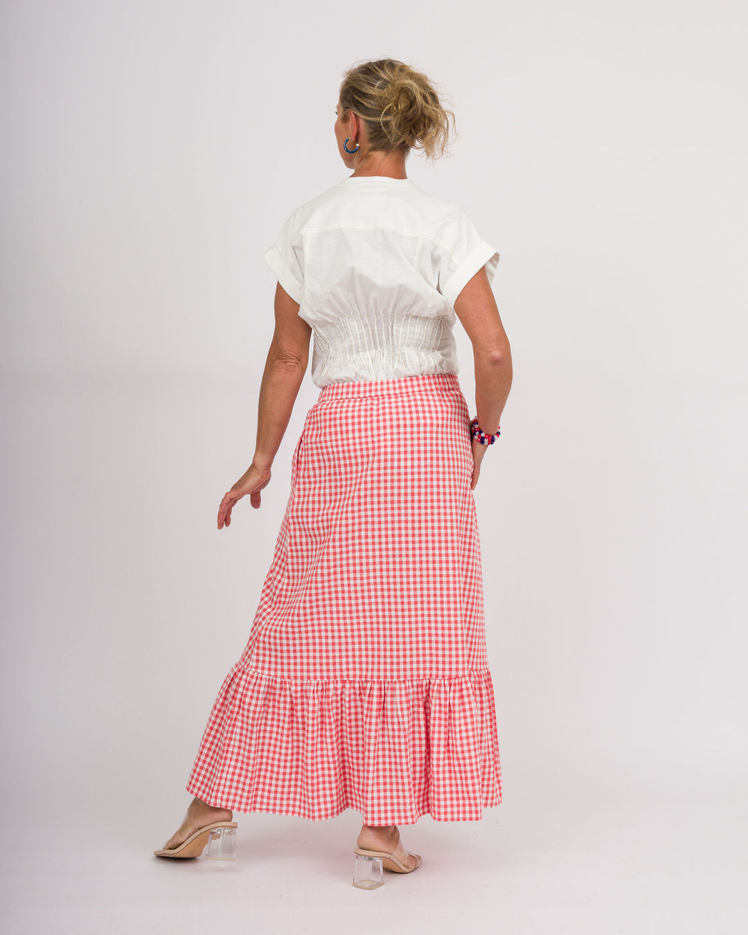 Red-y For Gingham Skirt