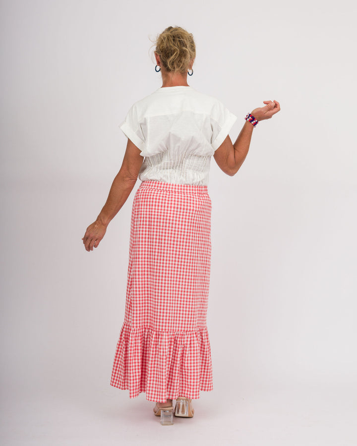 Red-y For Gingham Skirt