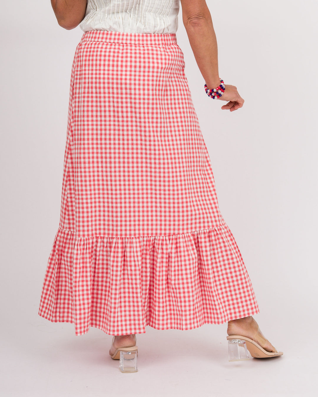 Red-y For Gingham Skirt