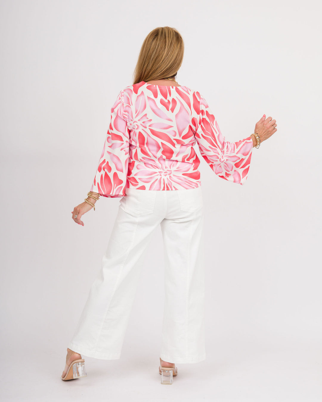 la mer luxe  Hope Top - Pink Blossom-Final Sale