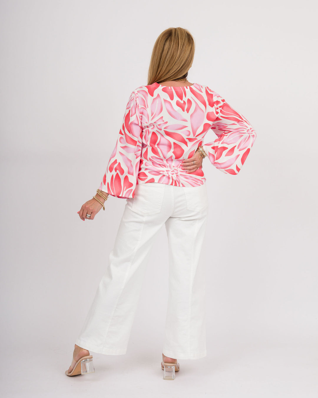 la mer luxe  Hope Top - Pink Blossom-Final Sale