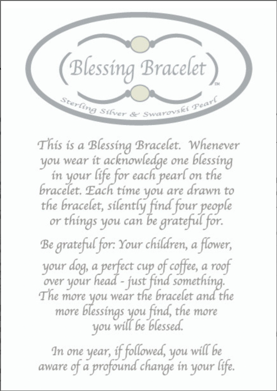 Blessing Bracelet -  Silver with Amethyst