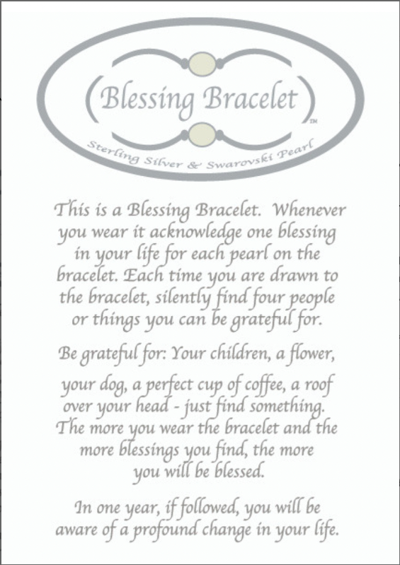 Blessing Bracelet -  Silver with Angelite