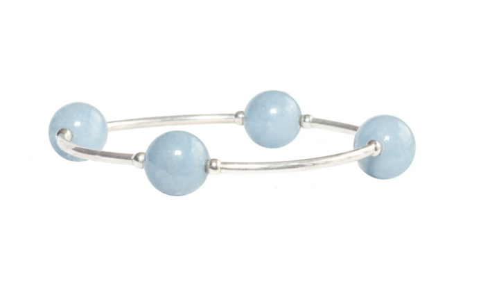 Blessing Bracelet -  Silver with Angelite