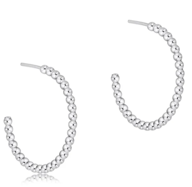 enewton Classic 1.25" Sterling Hoop 3mm Bead