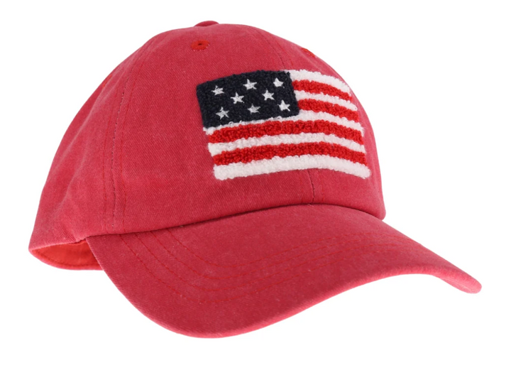 American Flag Hat Red