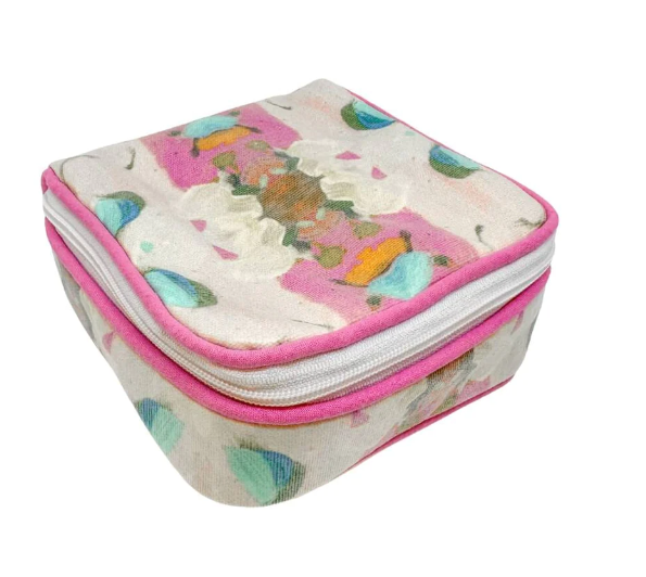 Laura Park Designs Monet Gardens Pink Jewelry Case