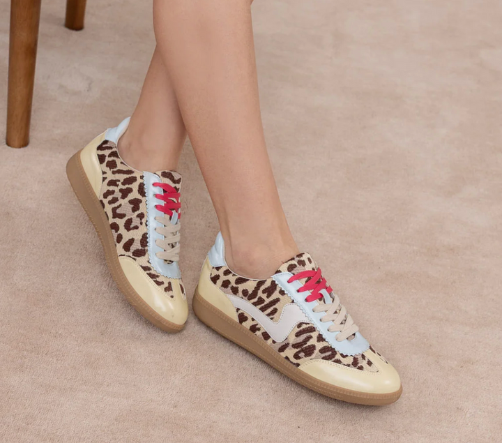 The Kyla Sneaker - Baby Leopard