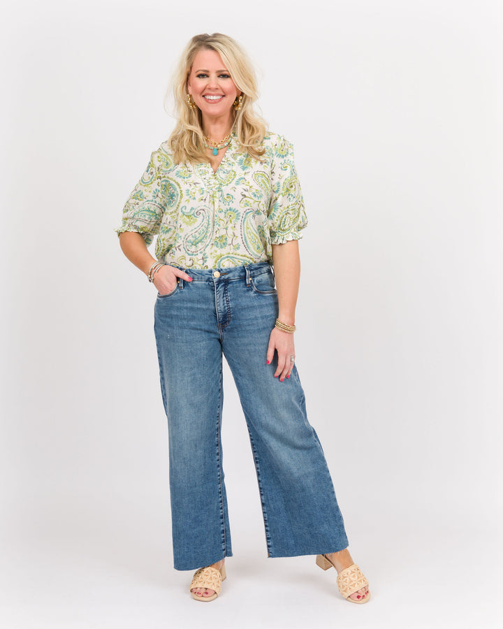 KUT from the Kloth Meg High Rise Wide Leg - Regent