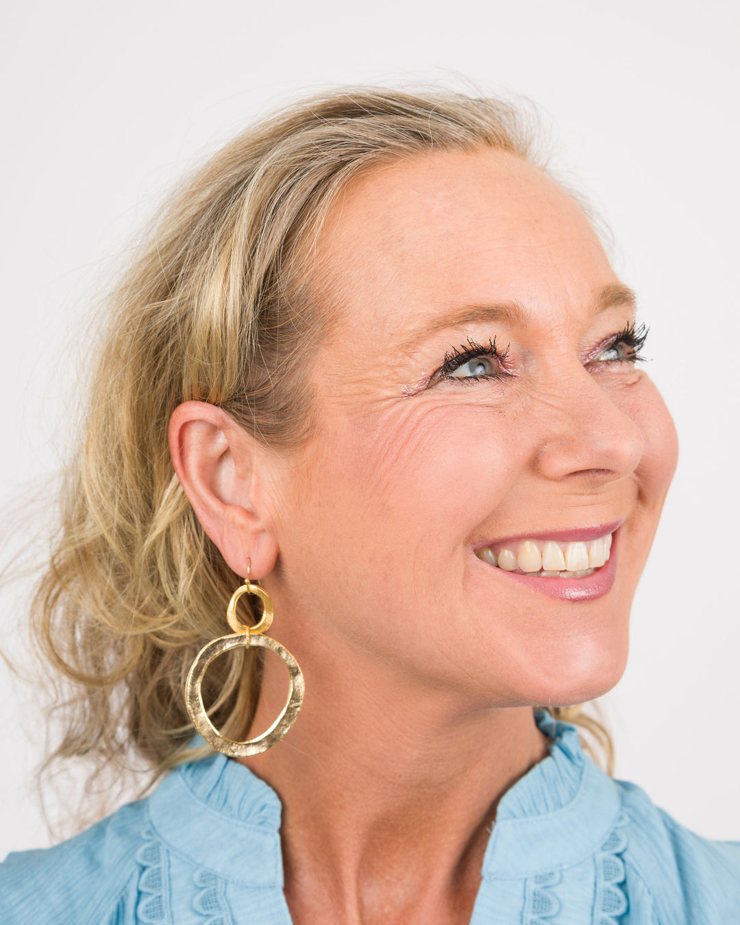 Susan Shaw Double O Hanging Earrings