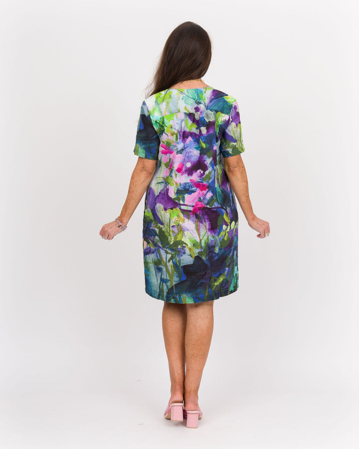 Into the Wild V-Neck Shift Dress