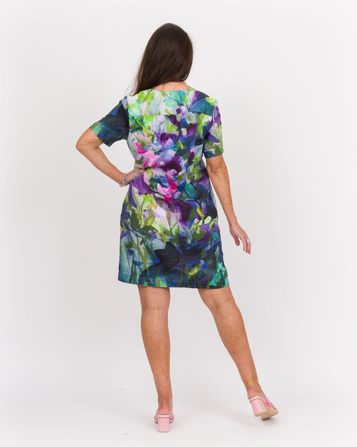 Into the Wild V-Neck Shift Dress