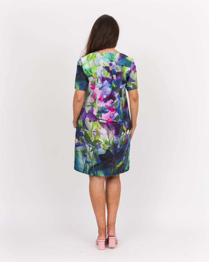 Into the Wild V-Neck Shift Dress