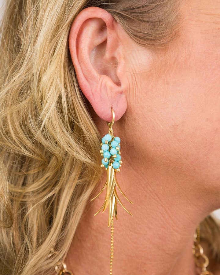 Creative Brazil Palmares Earrings Turquoise