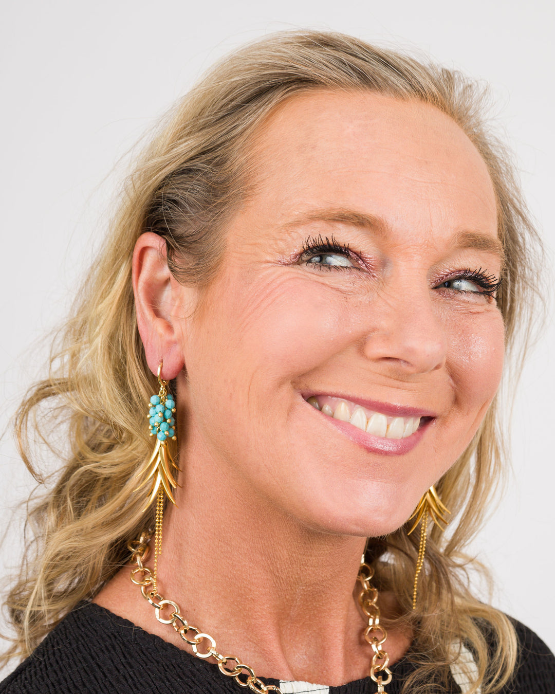Creative Brazil Palmares Earrings Turquoise