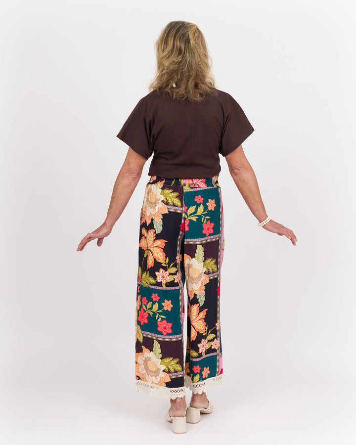 Charleigh Patchwork Pants - Pink Mix