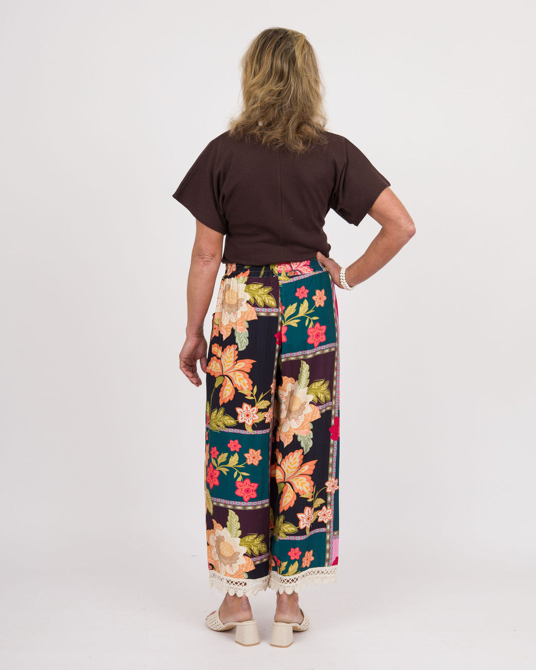 Charleigh Patchwork Pants - Pink Mix
