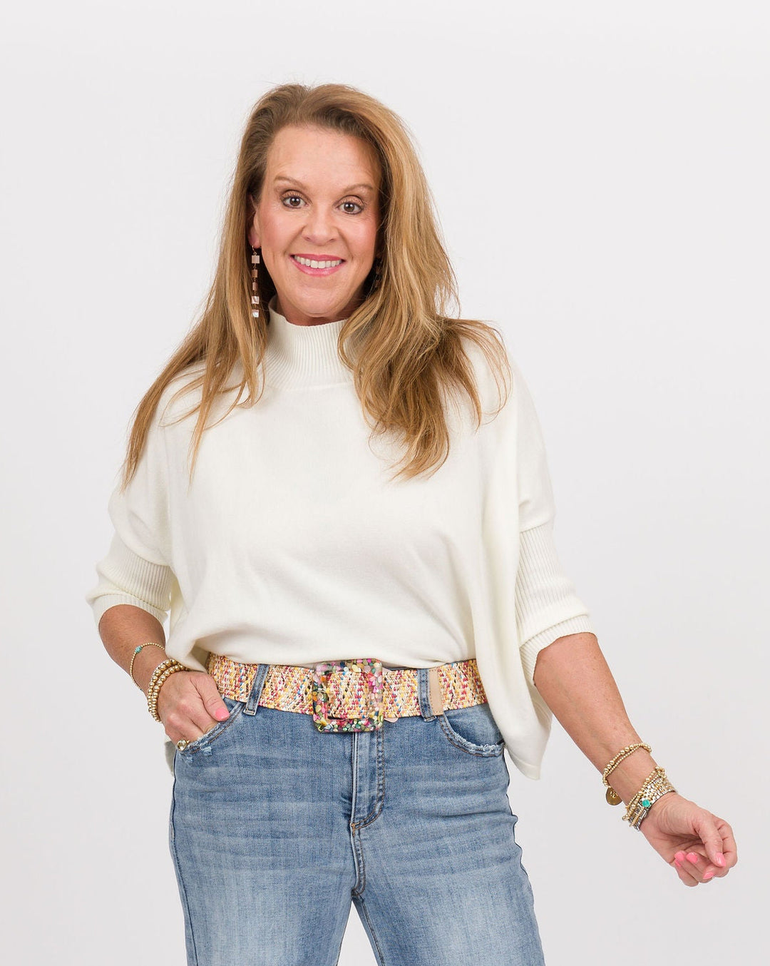 Straw Fashion Belt - Multi Color