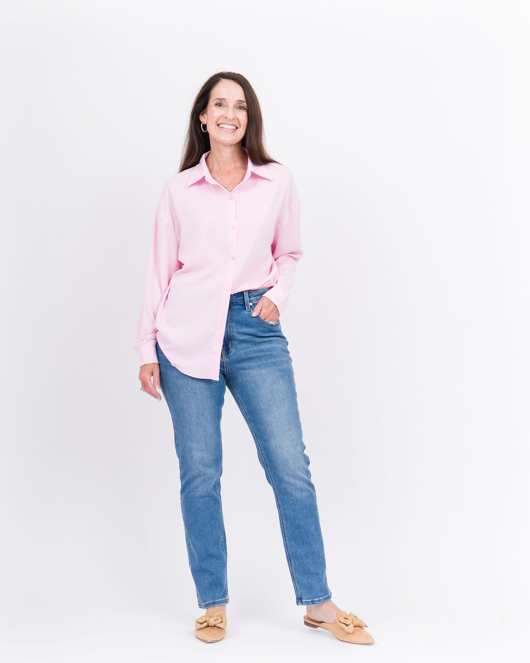 The Kathryn Shirt- Pink