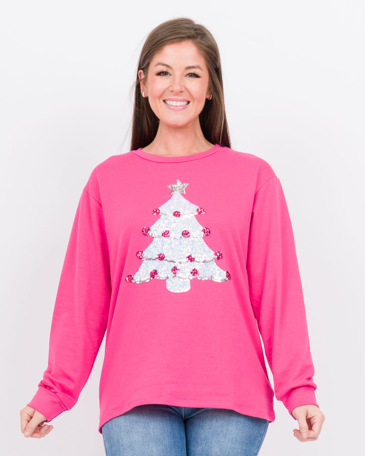 Oh Christmas Tree Pink Sweatshirt